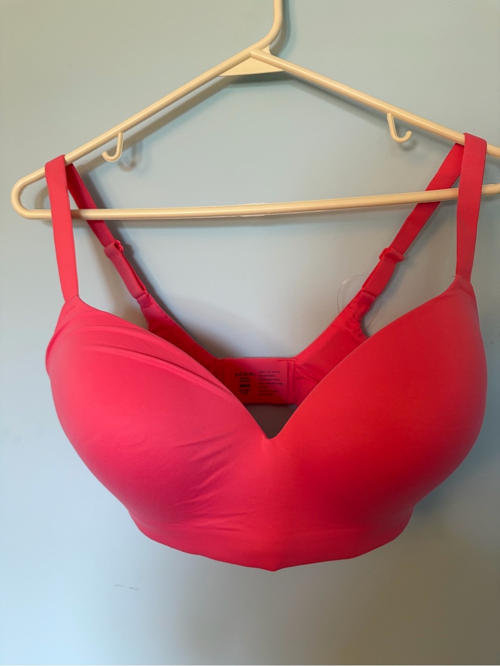 Soma Wireless Molded Bra in Hot Pink